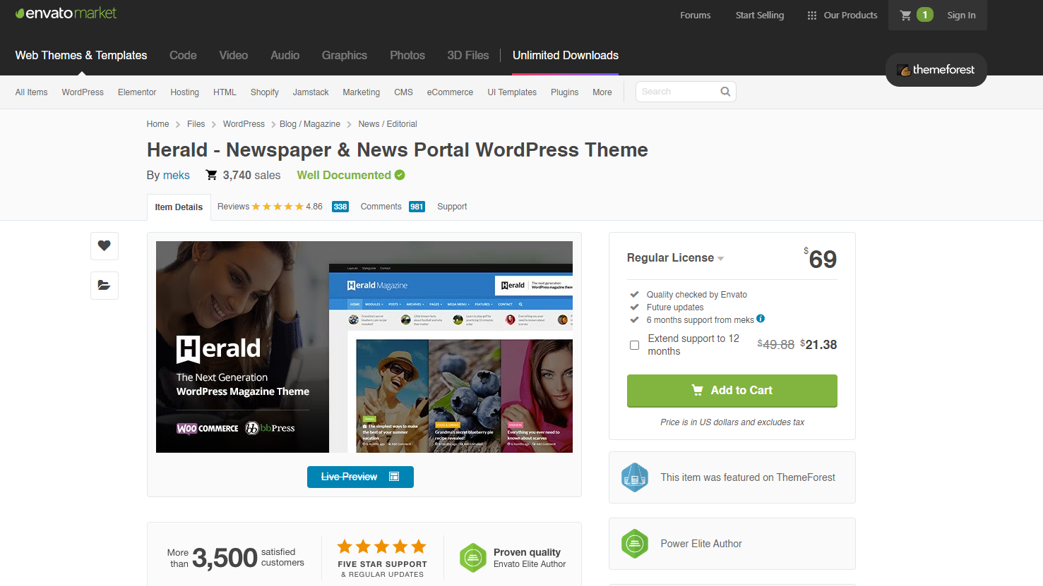 Herald - Newspaper & News Portal WordPress Theme